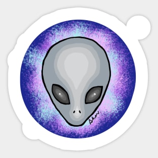 Alien Dude Sticker